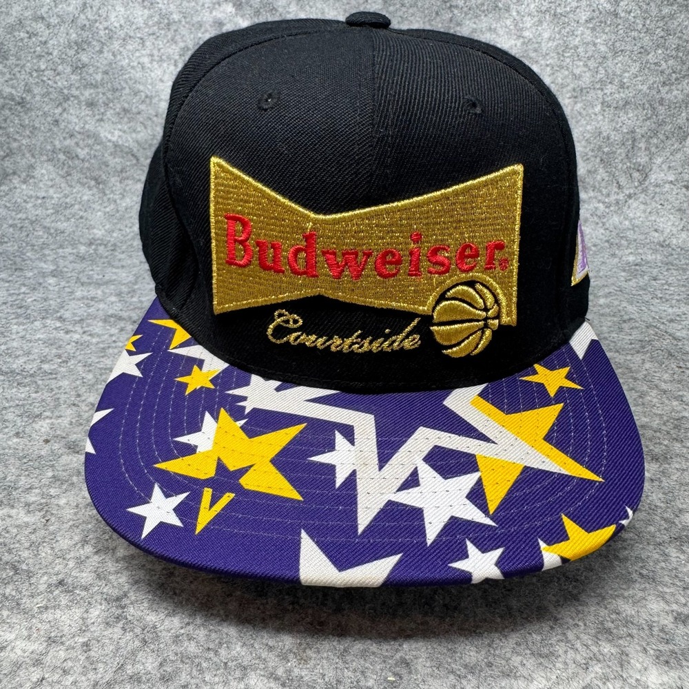 Mitchell & Ness Los Angeles Lakers Budweiser Courtside SnapBack Hat Basketball